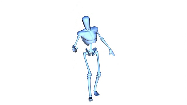 人体模型的数字3D动画视频素材