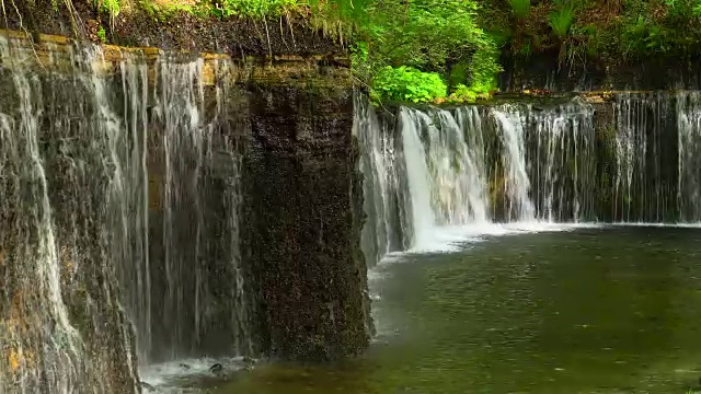 白雷托瀑布-卡鲁扎，长野视频素材