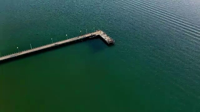 Frankston码头Hyper Lapse Aerial视频素材