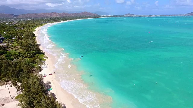 海滩鸟瞰图视频素材