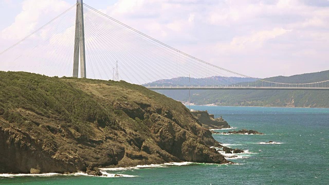 Yavuz苏丹Selim Bridge，火鸡，伊斯坦布尔视频素材