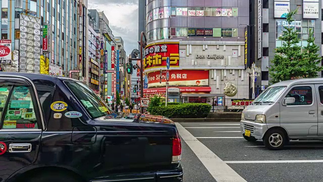 4K时间间隔:日本东京新宿歌舞伎町视频素材