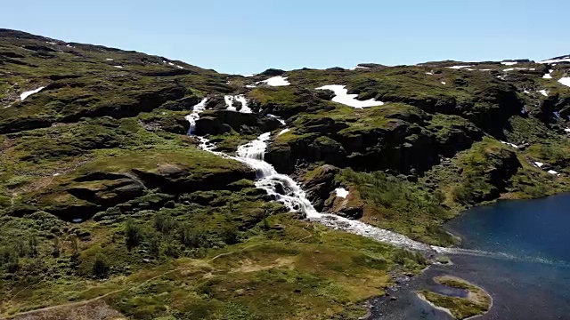 风景与山湖，挪威视频素材