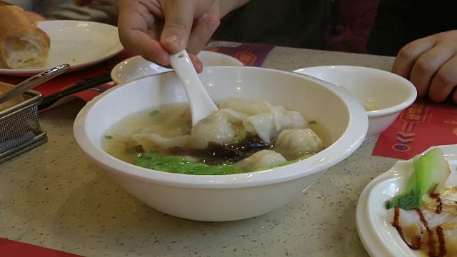 中国汤圆，中国食物视频素材