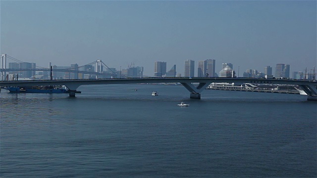 住田河东京湾，日本东京视频素材