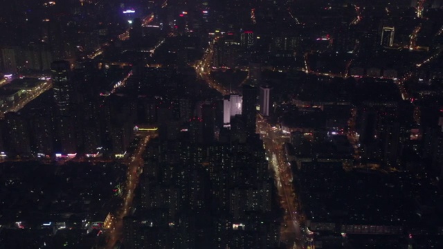 夜景鸟瞰图视频素材