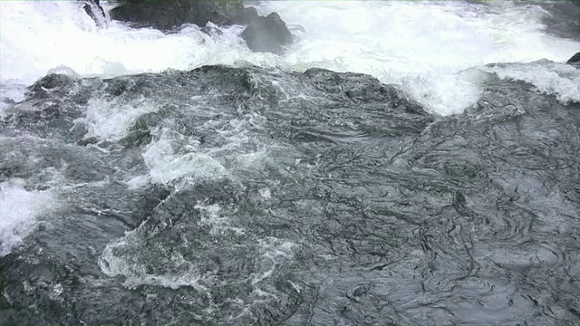 瀑布之旅，流水淙淙视频素材