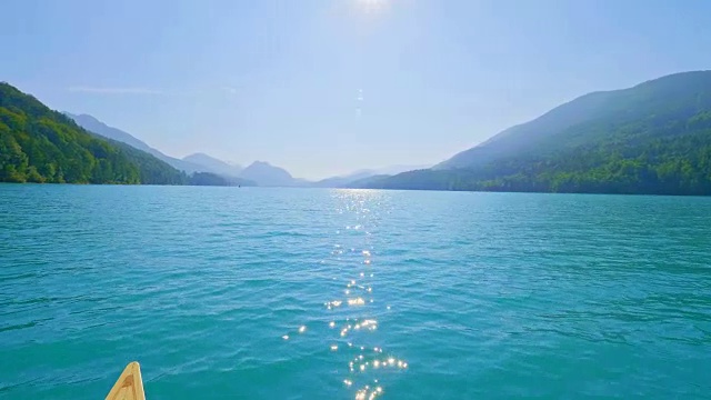 奥地利萨尔茨堡的福斯克湖，夏天视频素材