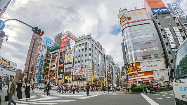 4K时间间隔:日本东京新宿歌舞伎町视频素材