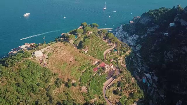 拉韦洛和阿特拉尼航空，阿马尔菲海岸视频素材