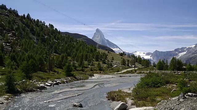 瑞士策马特的延时马特洪峰视频素材