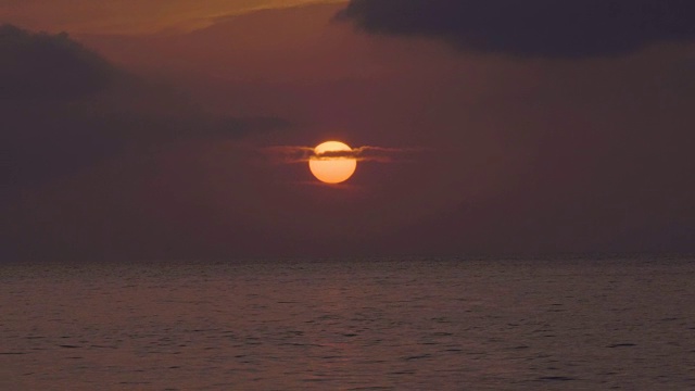 海上日落视频素材