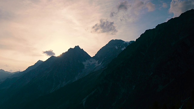 美丽的高山景观视频素材