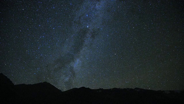 夜晚时光流逝，星星运动视频素材