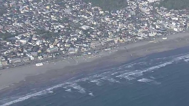 日本神奈川镰仓的空中交通堵塞视频素材