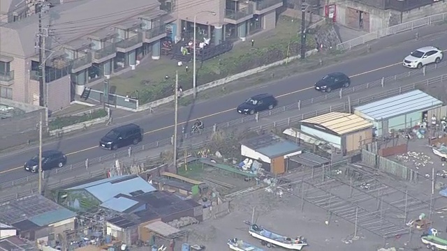 日本神奈川镰仓的空中交通堵塞视频素材