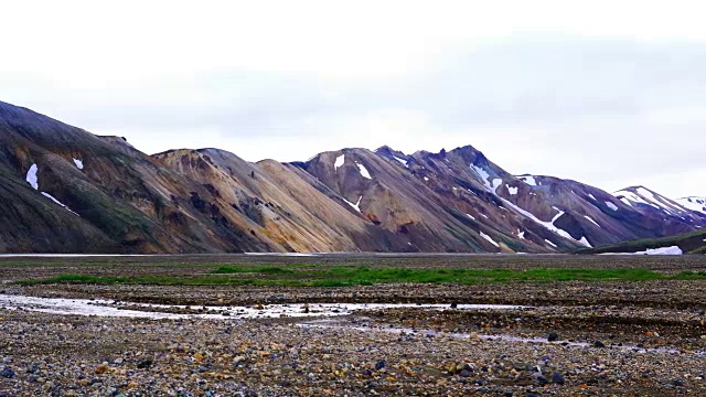 夏季风景秀丽，山川淙淙，流水淙淙视频素材