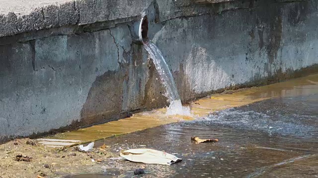 慢动作污水处理视频素材