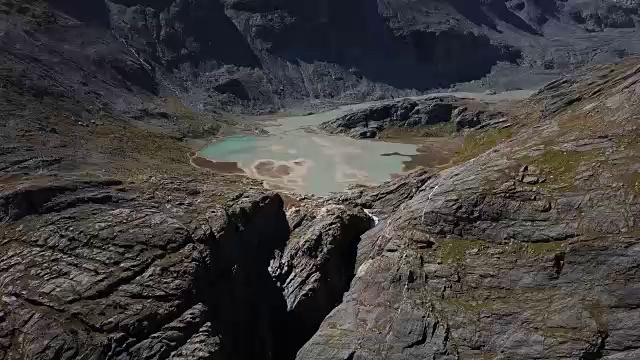 飞越奥地利大格洛克纳冰川视频素材