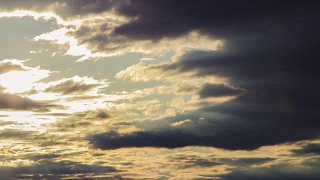 天空中的云在流逝视频素材