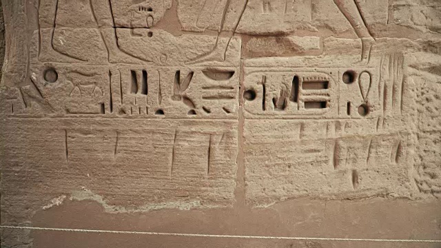 Medinet Habu神庙。埃及卢克索。视频素材