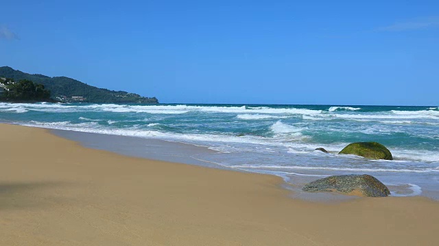 泰国普吉岛素林海滩的安达曼热带海景。4K视频素材