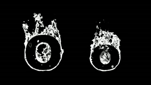 火焰字母表- O视频素材