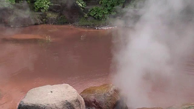 日本大分别府温泉(地热温泉)视频下载