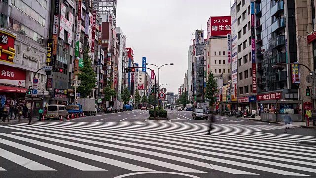 日本东京歌舞伎町的4k延时建筑视频素材