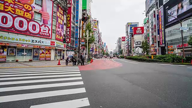 日本东京歌舞伎町的4k延时建筑视频素材