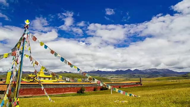 中国四川的大公寺视频素材