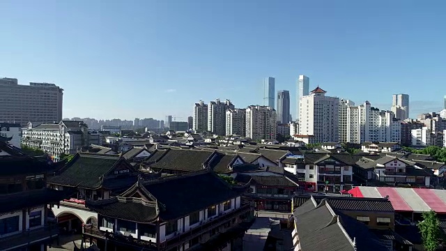 庙光塔鸟瞰图视频素材