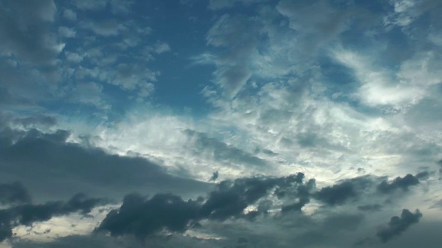 积云雨云移动天空视频素材