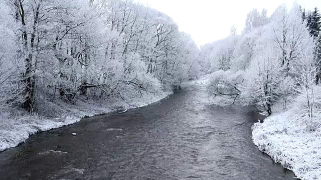 冬天的风景视频素材