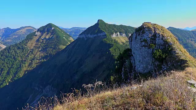 秋天的奥地利阿尔卑斯山视频素材