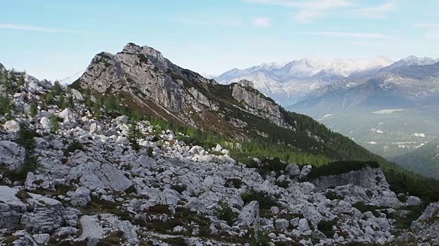 一览著名的白云石山峰，布伦塔。Trentino、意大利视频素材