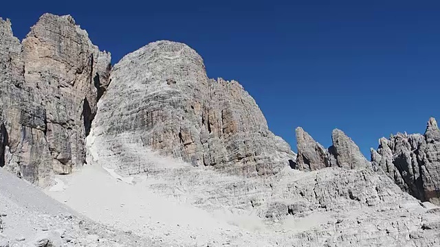 一览著名的白云石山峰，布伦塔。Trentino、意大利视频素材