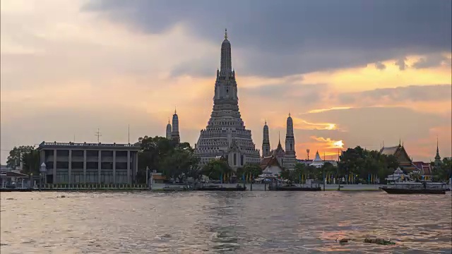 4 k。曼谷地标Wat Arun寺，泰国曼谷视频素材