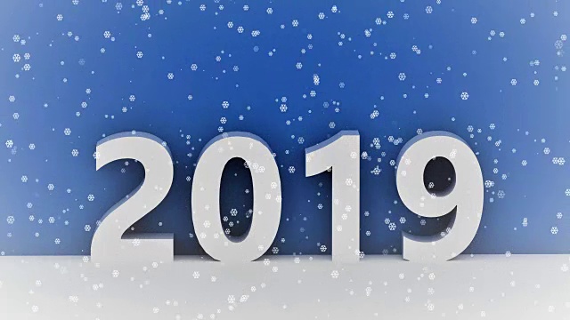 2019下雪视频素材