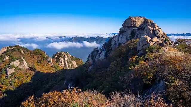 Munjangdae(松尼山山顶)，韩国视频素材