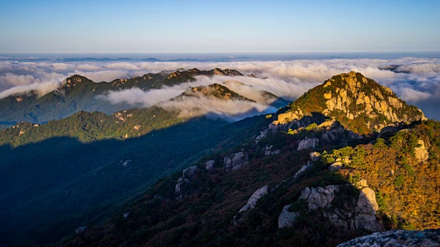 韩国松尼山gwane奉峰视频素材