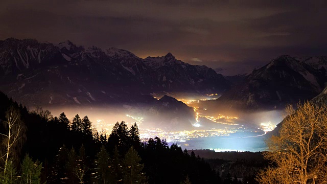 Brandnertal Vorarlberg山谷时间推移视频素材