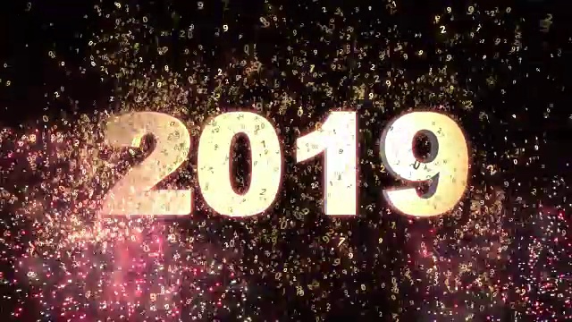 2019年新年焰火表演视频素材