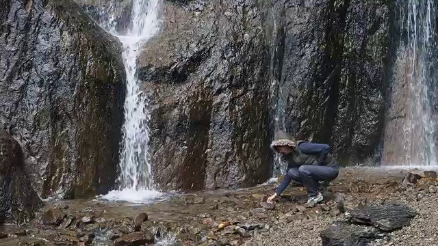 高加索山脉的风景视频素材