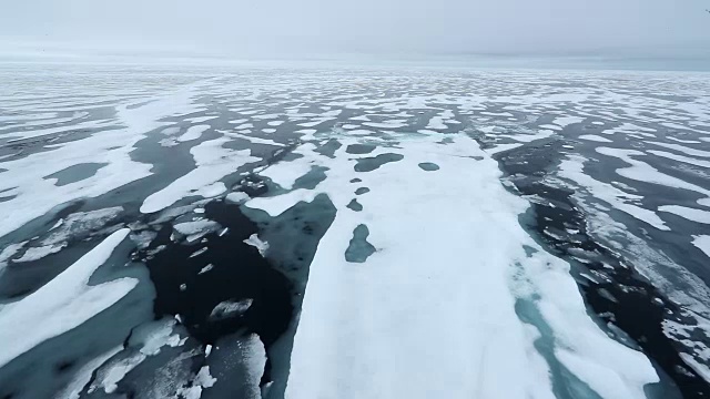 北冰洋，海冰景观视频素材