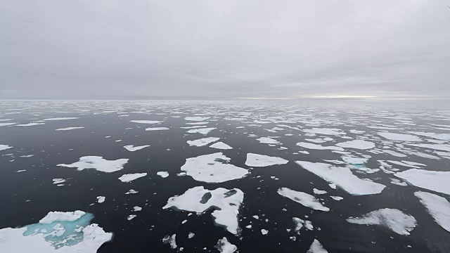 北冰洋，海冰景观视频素材