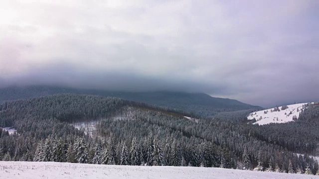 冬季山林视频素材