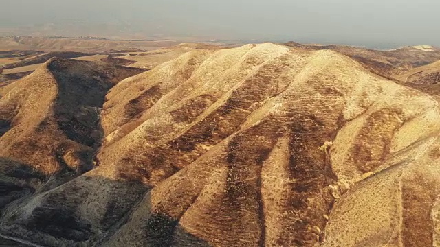 干旱景观鸟瞰图视频素材