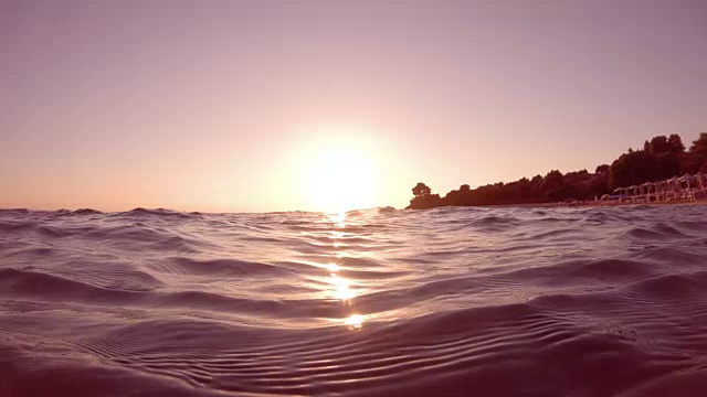 在海上日落视频素材