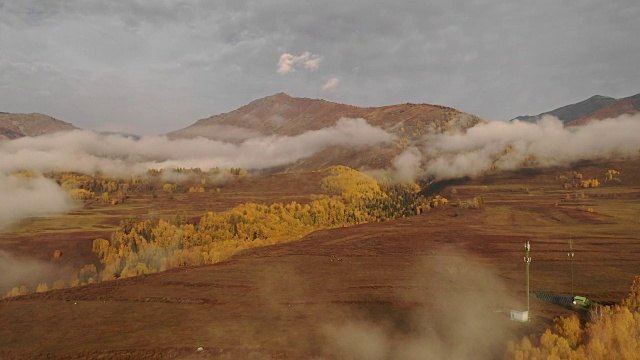 中国新疆河姆村的风景视频素材